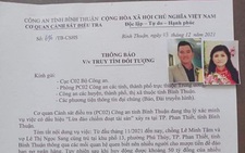 Công an Bình Thuận truy tìm cặp vợ chồng có dấu hiệu lừa đảo khoảng 50 tỉ đồng