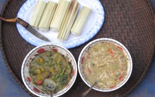 Còn gì thần thánh hơn tô canh thụt trên mâm Tết của người Tây Nguyên