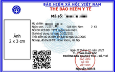 Tấm ảnh trên chiếc thẻ bảo hiểm