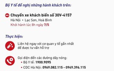 KHẨN: Tìm người đi xe khách, đến các địa điểm có ca mắc COVID-19