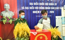 Cử tri xã đảo Thổ Châu, TP Phú Quốc đi bầu cử sớm