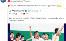 FIFA chúc mừng futsal Việt Nam lần thứ hai góp mặt ở World Cup
