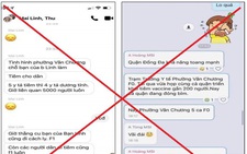 'Người tiêm vắc xin mắc COVID-19 có 5.000 F1' ở quận Đống Đa là tin giả