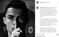 Ronaldo tức giận viết tâm thư: 'Tôi không cho phép mọi người đùa giỡn với tên tuổi của tôi'