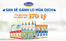 Vinamilk trợ giá mùa dịch bằng cách hỗ trợ quà tặng gần 170 tỉ đồng