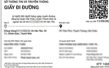 Đà Nẵng đã cấp hơn 92.000 giấy đi đường qua hình thức trực tuyến