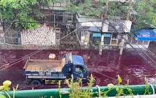 Nước ngập đỏ lòm đường Phan Anh, Tô Hiệu sau mưa: Vẫn chưa tìm ra nguyên nhân