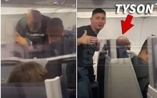 Bị khiêu khích, Mike Tyson đấm rách trán đối thủ đi cùng chuyến bay