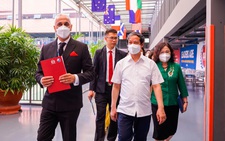 Bộ trưởng Bộ GD-ĐT Nguyễn Kim Sơn thăm Trường Quốc tế Bắc Mỹ