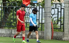 Hoàng Đức phải tập riêng trước trận đấu với U23 Myanmar