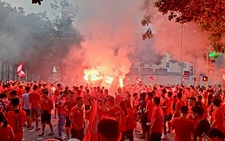 CLB Sông Lam Nghệ An tăng cường an ninh 'tiếp đón' cổ động viên Hải Phòng đến sân Vinh