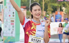 Hoa hậu Đoàn Thiên Ân chạy Giải Bình Phước marathon 2023