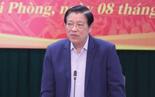 Ông Phan Đình Trạc chủ trì thông báo dự thảo kết quả kiểm tra chống tham nhũng tại Hải Phòng