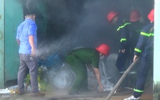 Cháy ki ốt trong cảng cá Quy Nhơn, 1 người chết, 1 người bị thương nặng