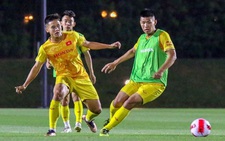 U23 Việt Nam kết thúc buổi tập lúc nửa đêm ở Qatar