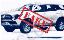 Ảnh Toyota Fortuner đời mới là giả