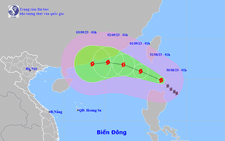 Rạng sáng mai 31-8, bão Saola đi vào Biển Đông