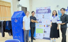Sinh viên chế tạo sào phơi quần áo tự động
