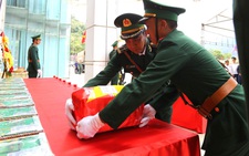 Đón nhận 11 hài cốt liệt sĩ ở Lào về nước