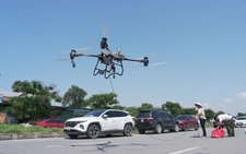 Vietnam uses drones to deliver aid to flood-hit northern areas