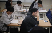 South Korea halts flights for college entry exam