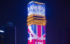 Saigon Marina IFC Tower lights up to mark Vietnam-UK comprehensive strategic partnership