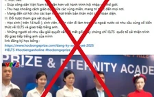 Giả mạo Bộ Giáo dục thông báo giảm 80% học phí khóa học IELTS