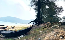 Bờ biển sạt lở tiến sát khu dân cư, người dân nơm nớp lo
