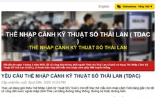 Thẻ nhập cảnh số của Thái Lan giúp cải thiện khả năng sàng lọc tội phạm