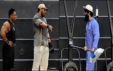 Hai gymer cơ bắp quê một cục khi cười nhạo anh lao công