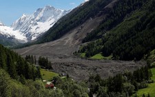 Flood risk threatens Swiss valley after village destroyed by glacier