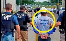 Thực hư bức ảnh một người nhập cư từng bầu cho ông Trump bị bắt