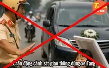 Công an Thanh Hóa: Clip ‘cảnh sát giao thông dừng xe tang, bé gái chui ra từ quan tài’ sai sự thật