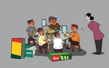 Giới bợm nhậu 'tự sướng' trong cơn bão hàng giả