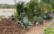 Bộ Quốc phòng thông tin sự cố vỡ đê tại Hưng Yên do bão số 3