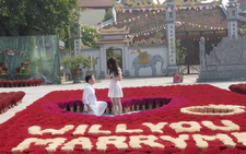 Philippine man crafts marriage proposal with 1,500kg of incense sticks at Hanoi’s famous incense village