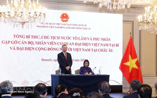 General Secretary and President To Lam meets with staff of Vietnamese agencies in Belgium, Vietnamese community in Europe