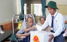 War veterans at Ho Chi Minh City care center vote in Vietnam elections
