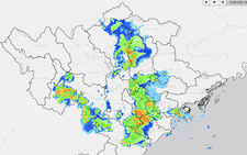 Thunderstorm cloud bands bring rain to northern Vietnam