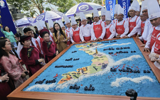 Vietnam map made from 600kg of sticky rice sets national record