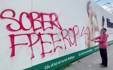 Ho Chi Minh City police charge man over graffiti damage at pedestrian bridge site