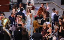 Newlyweds Dua Lipa and Callum Turner arrive in Sicily for wedding celebrations