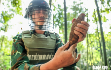 Soldiers risk lives clearing mines on Vietnam's Vi Xuyen battlefield