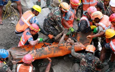How two men survived nine days in a Nepal flood tunnel