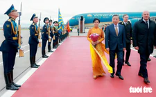 Vietnam's top leader To Lam welcomed with military ceremony in Moscow