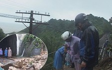 Tuyến đường sắt Bắc – Nam tê liệt do sạt lở