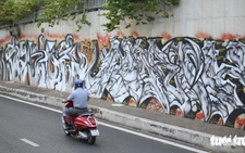 Graffiti dogs Ho Chi Minh City