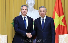 Vietnam's State President To Lam receives US Secretary of State Antony Blinken