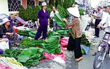 Lá dong chợ Ông Tạ