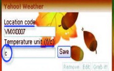 Yahoo Mash: Sử dụng Module dự báo thời tiết và Kính Vạn Hoa